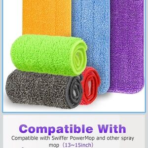 Colorful Washable Mop Pads